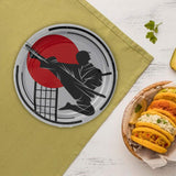 8 Count Karate Party Paper Dessert Plates 7.5 Inch Martial Arts Birthday Supplies