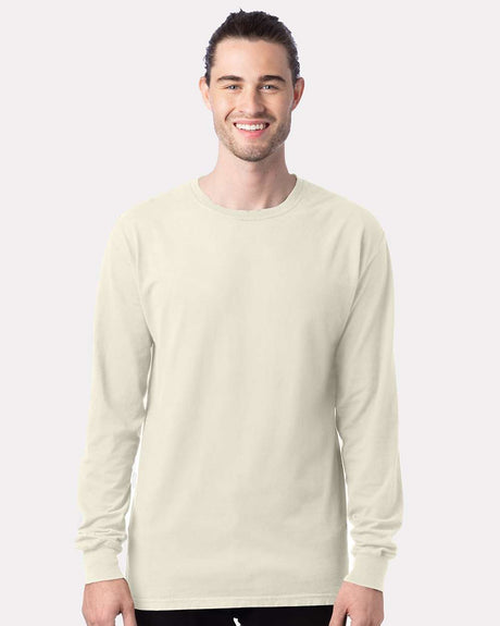 ComfortWash by Hanes® Garment-Dyed Long Sleeve Crewneck T-Shirt