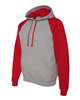 JERZEES® Nublend Colorblocked Long Sleeve Raglan Hooded Sweatshirt