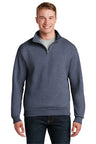 Jerzees® NuBlend 1/4-Zip Cadet Long Sleeve Collar Sweatshirt
