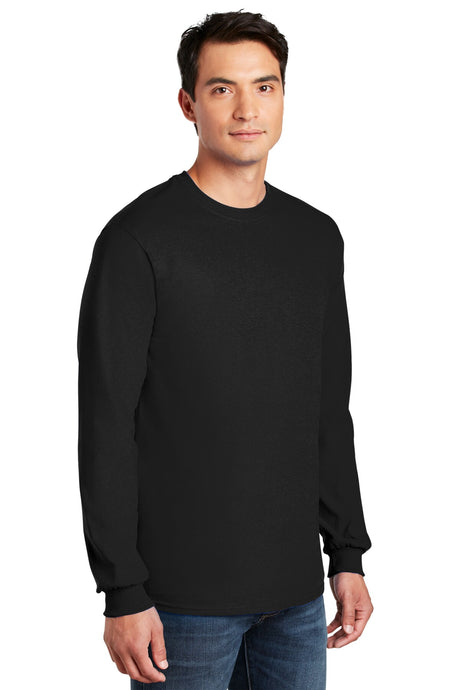 Camiseta de manga larga con cuello redondo de algodón suave Gildan Softstyle
