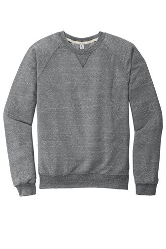 JERZEES® Snow Heather French Terry Raglan Crew