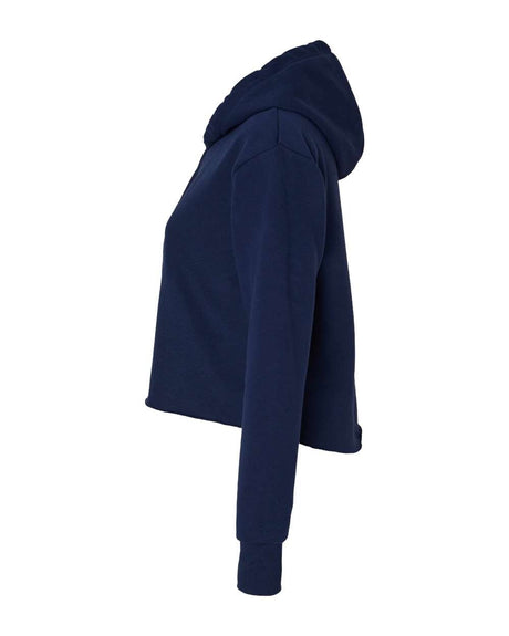 Next Level® Women's Laguna Sueded Raw Edge Crop Hoodie Sweatshirt