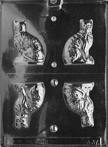 3D Cats Chocolate Mold - LPA037