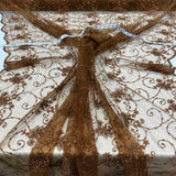 Beaded Embroidered Lace Mesh