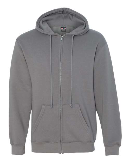 USA-Made Full-Zip Hooded Sweatshirt