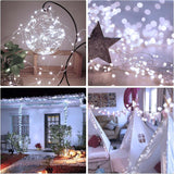 Christmas 100 LED Silver Copper Fairy Lights USB