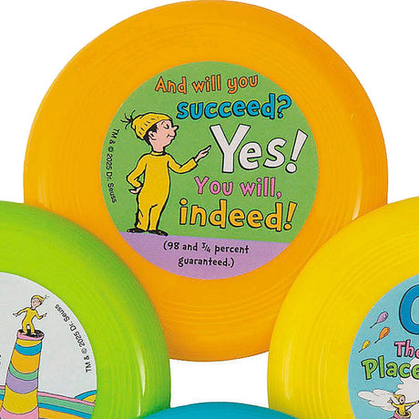 3 1/2" Dr. Seuss™ Oh the Places You’ll Go Flying Discs – 12ct