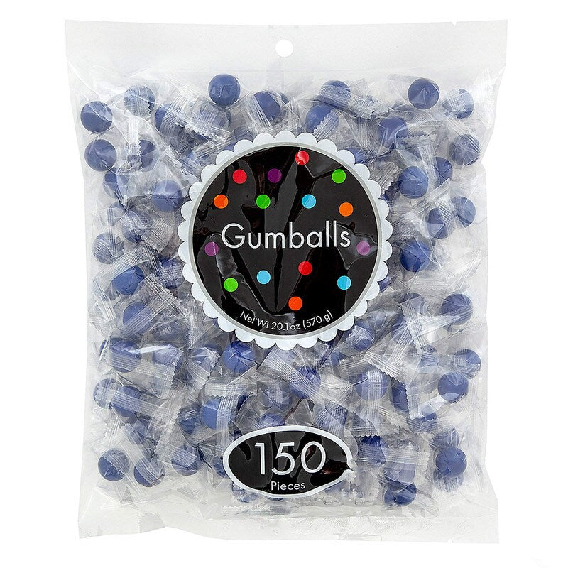 20.1 oz Royal Blue Gumballs – 150 Individually Wrapped Pieces