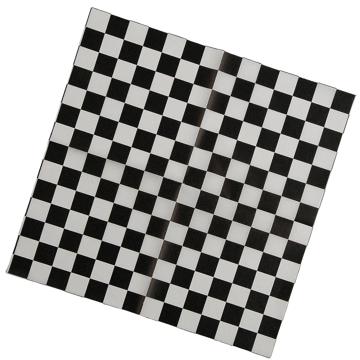 12" x 12" Black & White Checkered Food Basket Liners - 12 Pc.