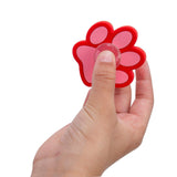 12-Pack 2 1/4" Bright Red Paw Print Fidget Spinners