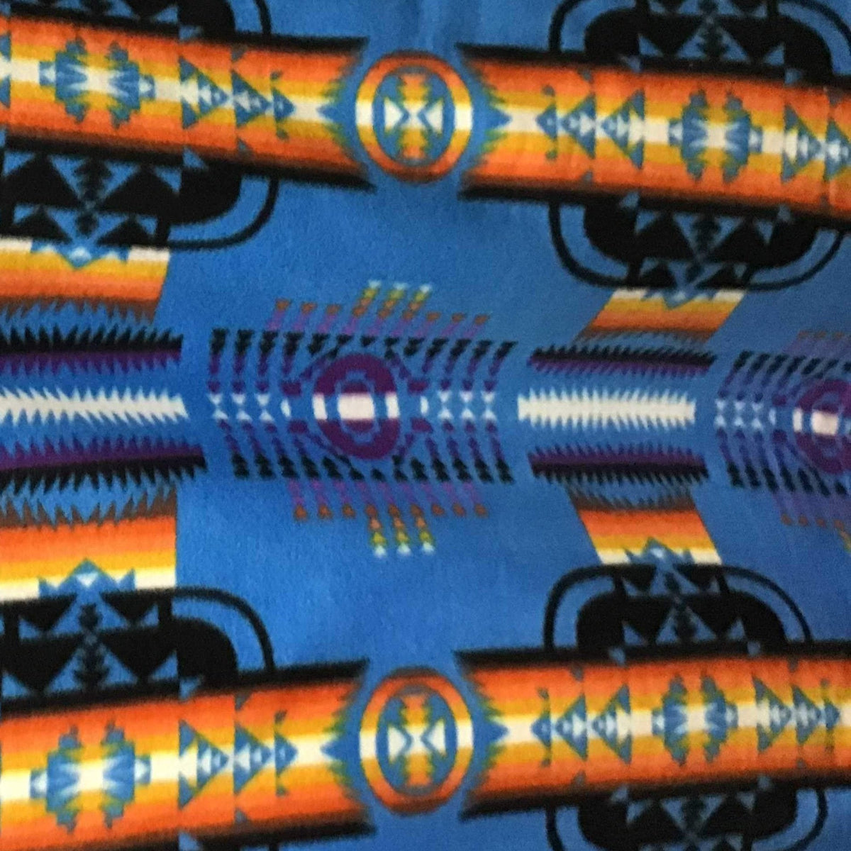 Indian Native American African 9 Print Anti Pill Fleece Fabric,