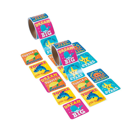 Under the Sea Jumbo Roll Stickers 100 Pc