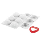 Silikomart "Lovely" Wire Weave Heart Baking & Freezing Mold 3.7 oz.