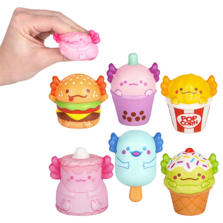 Squish Mini Axolotl Foodie 2 Inch 1 unit 24 Count