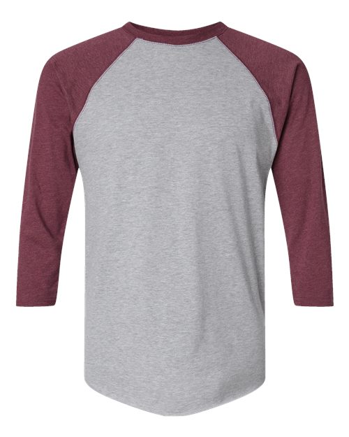 LAT Men's Baseball Fine Jersey Three-Quarter Sleeve Tee