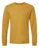BELLA + CANVAS® Heather CVC Crewneck Long Sleeve Tee