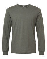 BELLA + CANVAS® Heather CVC Crewneck Long Sleeve Tee