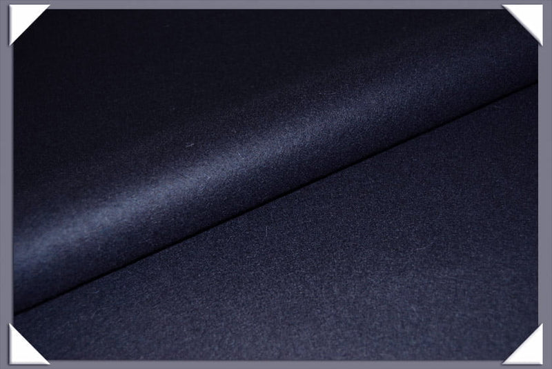 Navy Wool/Nylon Melton Fabric - Navy, Melton Fabric, 58/60" Width