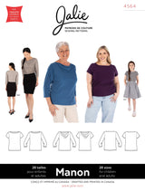 Jalie Manon Boat Neck Tops Sewing Pattern