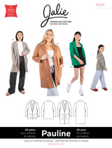 Sewing Pattern Pauline Open Front Blazer Style Cardigan by Jalie