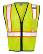 Kishigo Unisex Economy Contrasting Safety Vest with Zippered Front