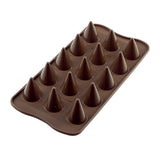 Silikomart Silicone Chocolate Mold, Cone 15 Cavities