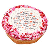 Love Valentines Day Edible Cake, Cupcake or Cookie Image PhotoCake