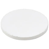 6" Round White Foil Cake Board Drum