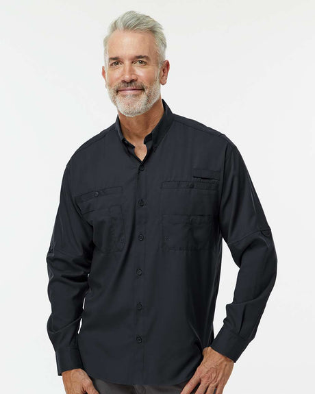 Paragon Mens quick dry long sleeve fishing shirt designed for outdoor comfort