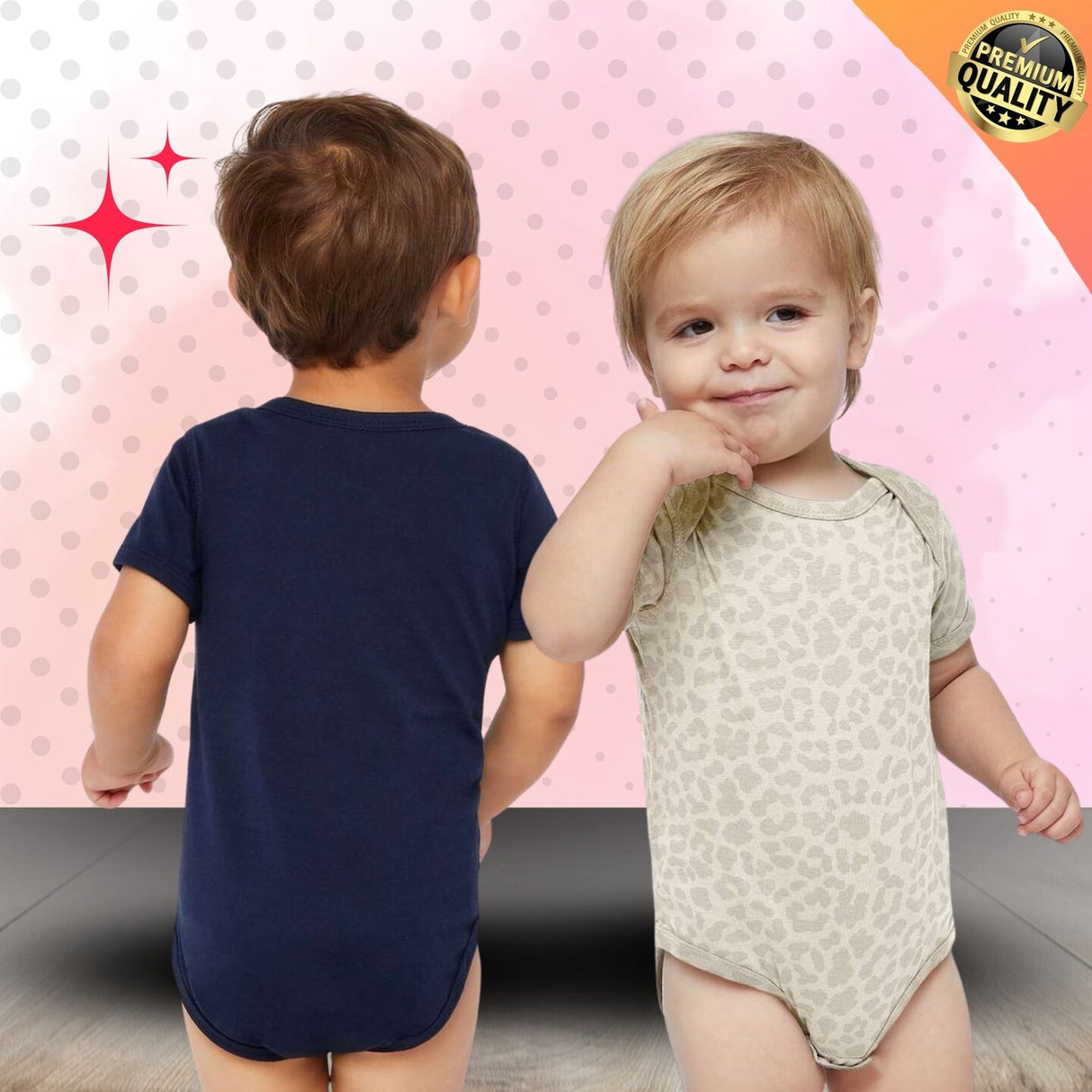 RADYAN® Infant Fine Jersey Bodysuit Soft Cotton Baby One-Piece with Snap Closure