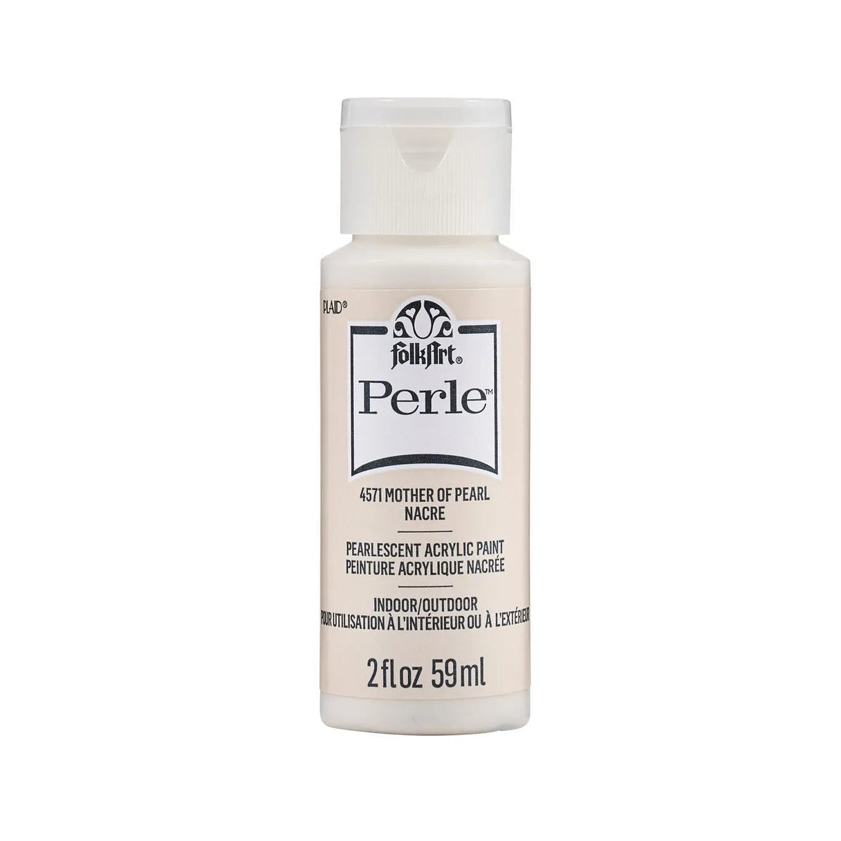 FolkArt Perle Acrylic Paint - Mother of Pearl (2 oz Bottle)
