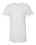 Long body urban tee in Black, White, Heather Gray, Navy and Olive cotton jersey for urban fashion