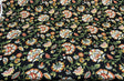 Ivory Tower Cliffside Linen Rayon Fabric - Black Noir Floral, 54" Width (1 Yard)