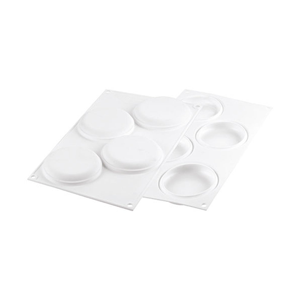 Silikomart 100mm Black Perforated Tarte Ring, Set of 4
