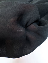 Black Polyester Crepe