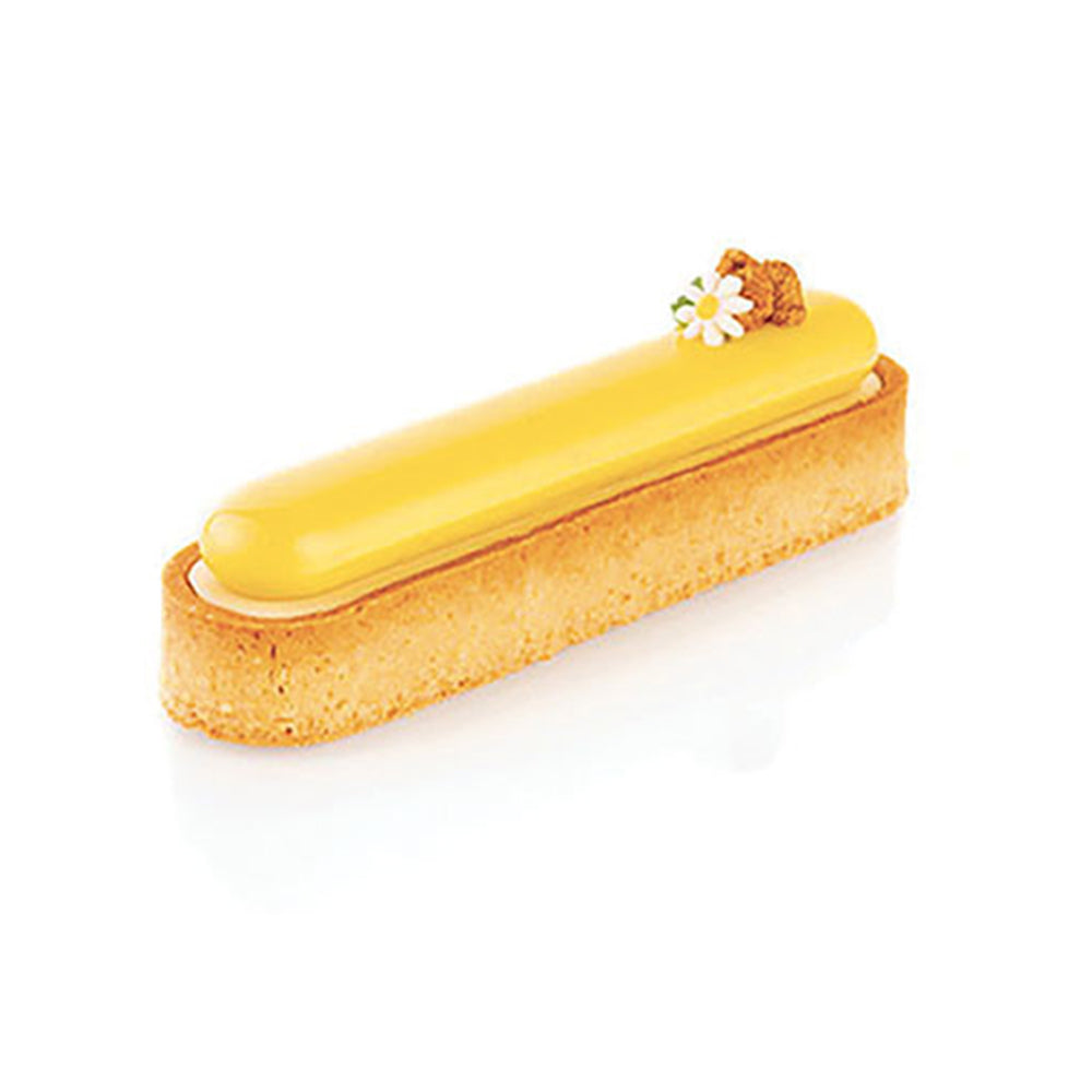 Silikomart Oblong Black Perforated Tarte Ring 146 x 35 x 20mm High, Set of 6
