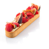 Silikomart Oblong Black Perforated Tarte Ring 146 x 35 x 20mm High, Set of 6