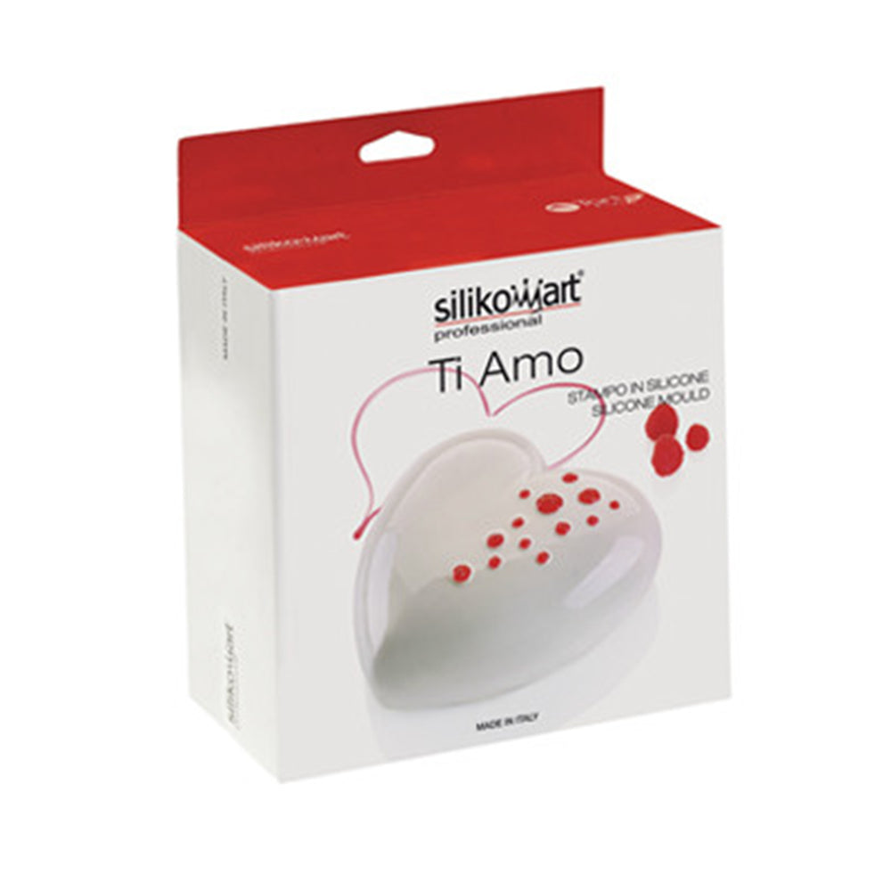 Silikomart TI AMO Heart Silicone Freezing and Baking Mold, 33.81 Oz.