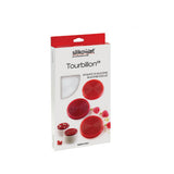 Silikomart "Tourbillon28" Swirl Disc Silicone Mold, 0.94 oz, 6 cavities