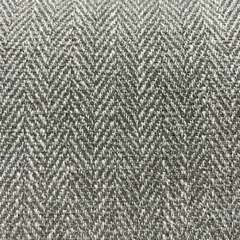 Prescott Linen Herringbone Chenille Upholstery Fabric - Linen White Herringbone, 56" Width (1 Yard)