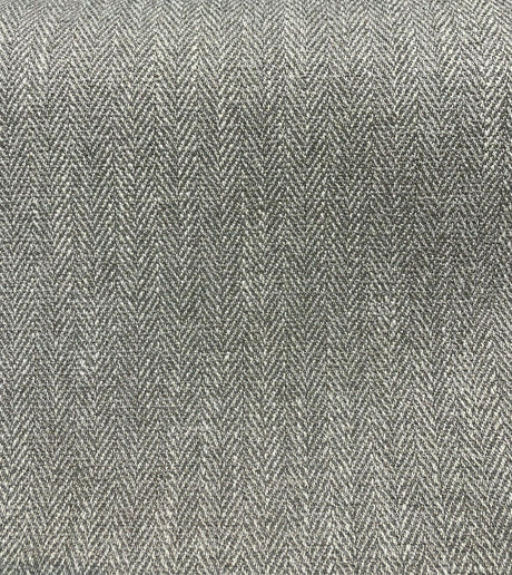 Prescott Linen Herringbone Chenille Upholstery Fabric - Linen White Herringbone, 56" Width (1 Yard)