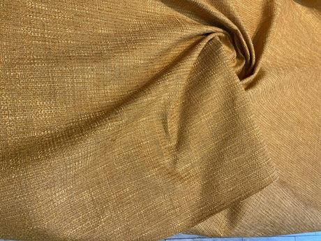 Manhattan Chenille Upholstery Fabric - Sun Yellow, Two-Toned, 56" Width (1 Yard)