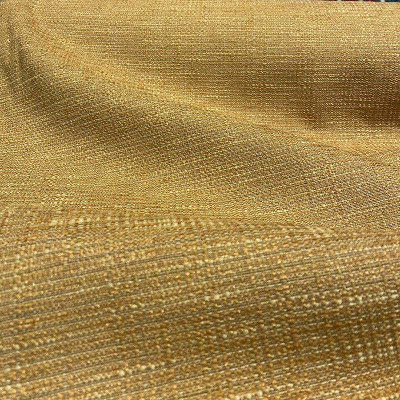 Manhattan Chenille Upholstery Fabric - Sun Yellow, Two-Toned, 56" Width (1 Yard)