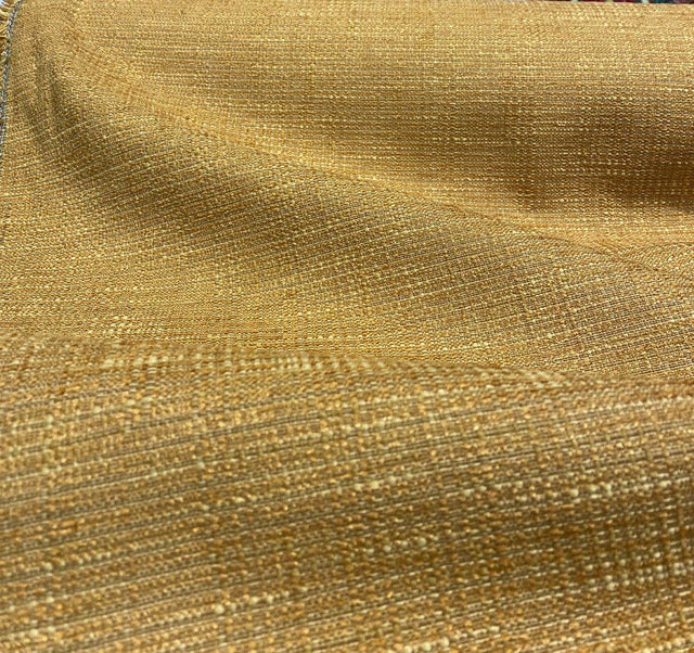 Manhattan Chenille Upholstery Fabric - Sun Yellow, Two-Toned, 56" Width (1 Yard)