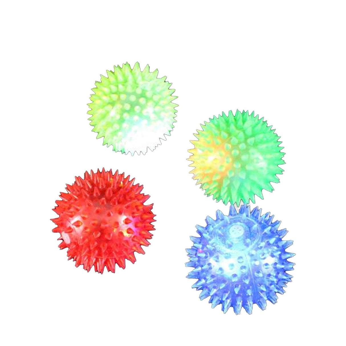 Squeaky Flashing Knobby Balls