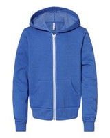 BELLA + CANVAS® Sponge Fleece Full-Zip Hoodie For Youth - 3739Y