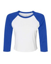 BELLA + CANVAS® Micro 3/4 Raglan Sleeve Baby Tee