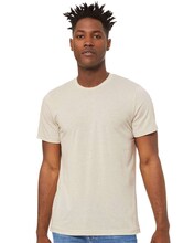BELLA + CANVAS Crewneck Short Sleeve Triblend T-Shirt in Dusty Blue Triblend