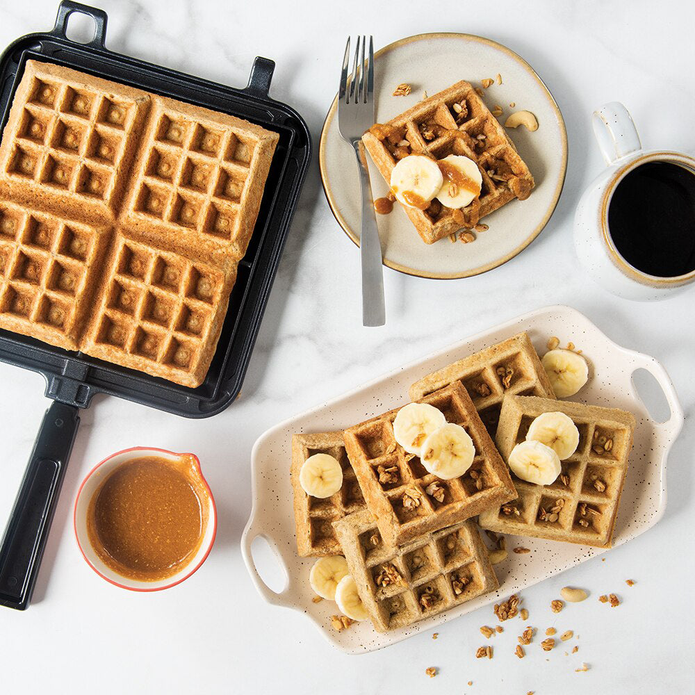 Nordic Ware Cast Aluminum Stovetop Belgian Waffle Maker